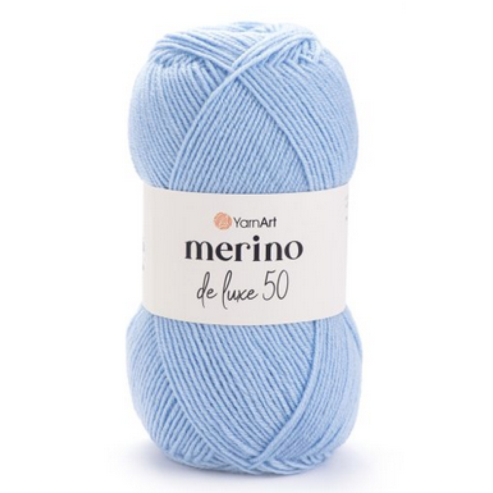 Пряжа Merino de Luxe-215 блакитний
