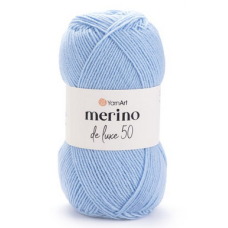 Пряжа Merino de Luxe-215 блакитний