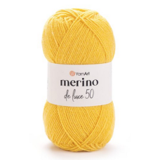 Пряжа Merino de Luxe-586 жовтий