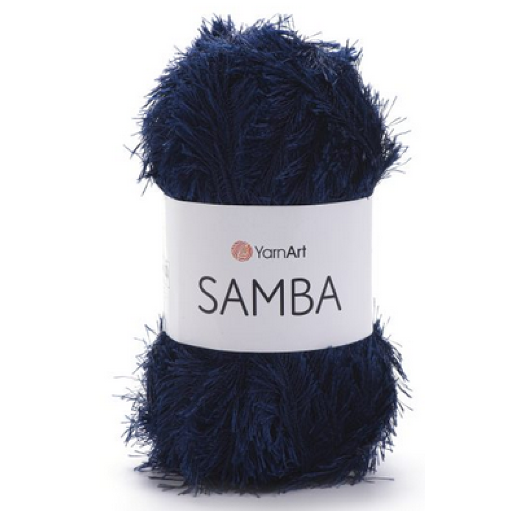 Пряжа Samba-03 темно-синій