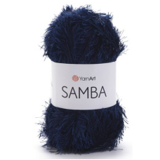 Пряжа Samba-03 темно-синій