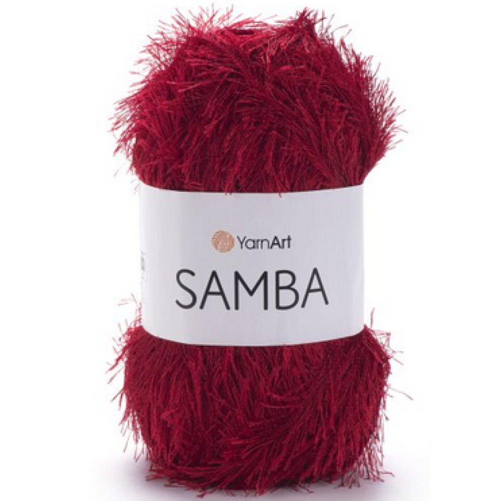 Пряжа Samba-2026 темно-червоний