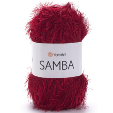 Пряжа Samba-2026 темно-червоний