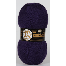 Пряжа Merino gold-060 темно-фіолетовий
